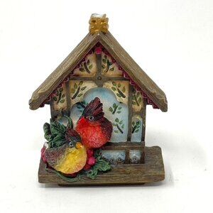 Avon Victorian Memories Dollhouse Windowsill 2 Birds As Is